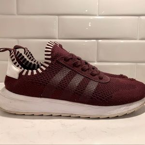 Burgundy Adidas Knit Runners